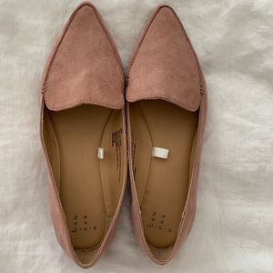 Point flats blush pink